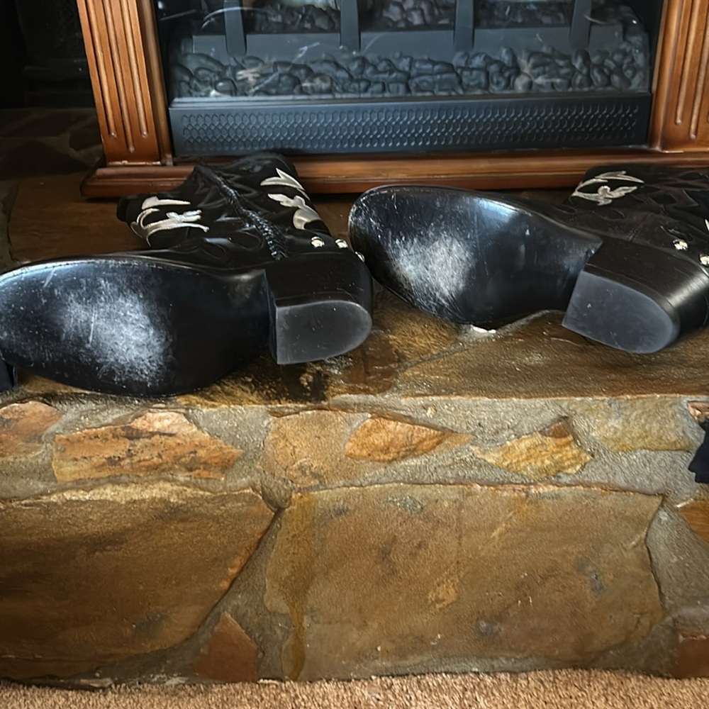 Rocketbuster Boots Black and Silver Ankle Booties - Picture 6 of 10